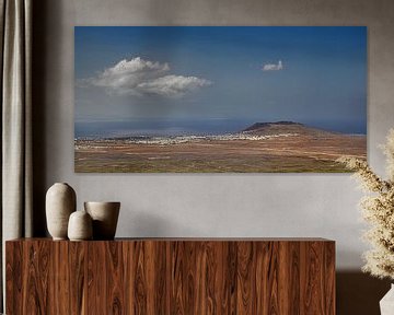 Vue du côté sud de Lanzarote et de Playa Blanca sur Harrie Muis