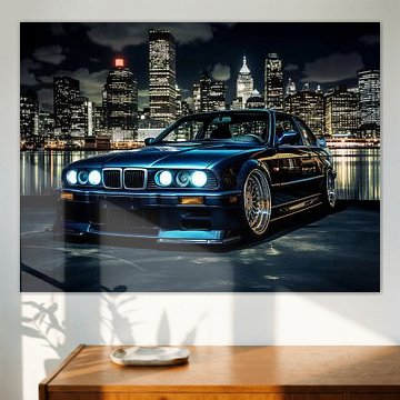 Bmw E36 Car Auto in New York City by FotoKonzepte