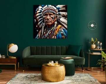 Realistic Native American Art 15 van Johanna's Art