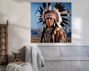 Realistic Native American Art 1 van Johanna's Art