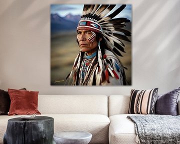 Realistic Native American Art 2 van Johanna's Art