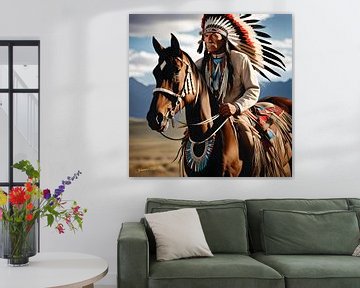 Realistic Native American Art 4 van Johanna's Art