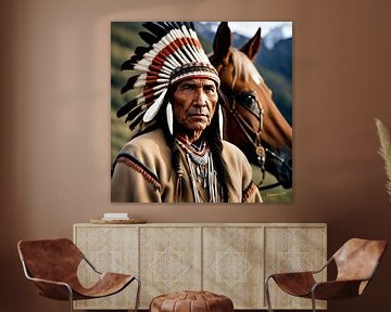 Realistic Native American Art 14 van Johanna's Art