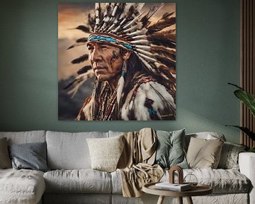 Realistic Native American Art 8 van Johanna's Art