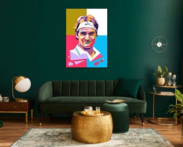 Roger Federer sur Sahroe Art