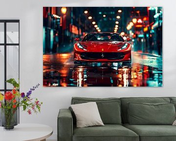 Faszinierender Ferrari Portofino am Abend von Skyfall