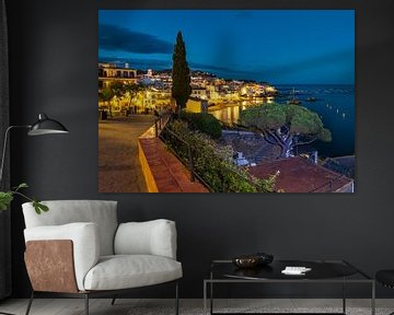 Port Bo / Platja de les Barques bei Nacht, Calella de PalafrugPalafrugell von Rene van der Meer