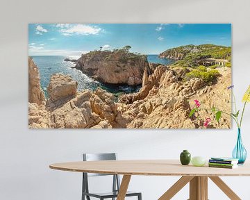 Cala Marquesa, rocky coastline, Palafrugell