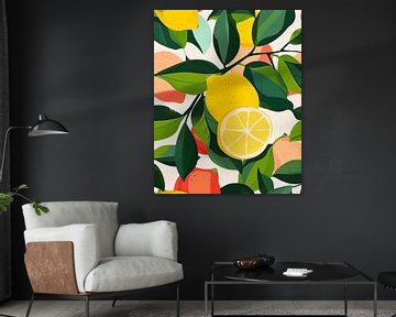 Citrus en Zonneschijn van Vlindertuin Art