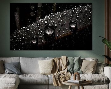 Regentropfen mit Muster von Mustafa Kurnaz