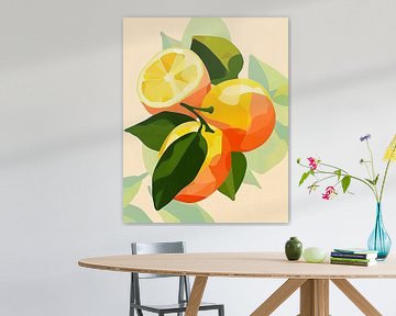 Sanftes Orangenglühen von Vlindertuin Art