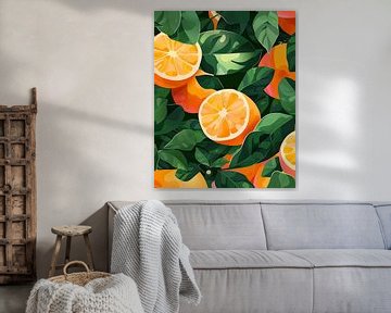 Oranje Oase van Sinasappels van Vlindertuin Art