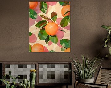 Sonnige Orangen von Vlindertuin Art