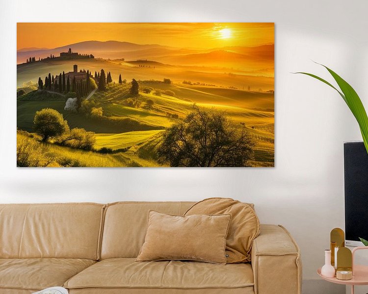 Example of the artwork in a room