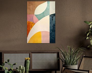 Soft Geometric Interplay by Vlindertuin Art