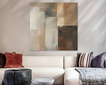 Abstract in taupe and brown by Bert Nijholt