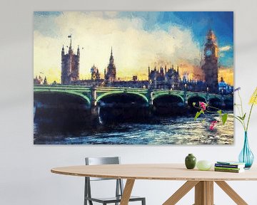 Westminster Bridge und das klassische London von Joseph S Giacalone Photography