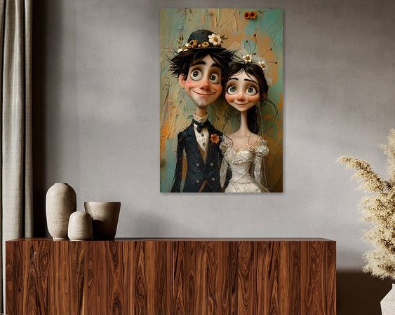 Example of the artwork in a room