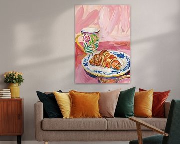 Stilleven Ontbijt | Morning Indulgence Rhapsody van Abstract Schilderij