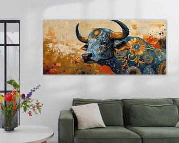 Horned Canvas van Blikvanger Schilderijen