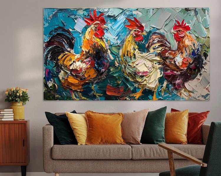Example of the artwork in a room