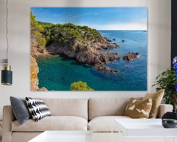 Mirador Punta des Canyers, beach hidden in a bay, Palamós by Rene van der Meer