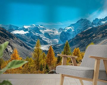 Morteratschgletscher, Pontresina, Graubünden, Engadin, Schweiz, von Rene van der Meer