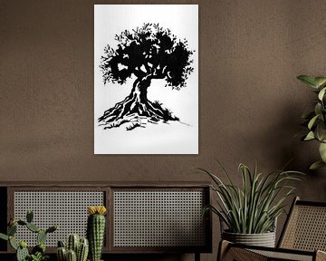 Olive tree von beangrphx Illustration and paintings