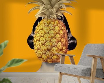 It's a Pineapple Portrait van Marja van den Hurk