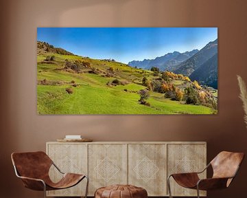 Das Inntal, Lavin - Guarda, Graubünden, Engadin, Schweiz, von Rene van der Meer