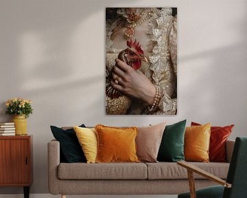 Die Dame mit Huhn von NJ Midnight Studio