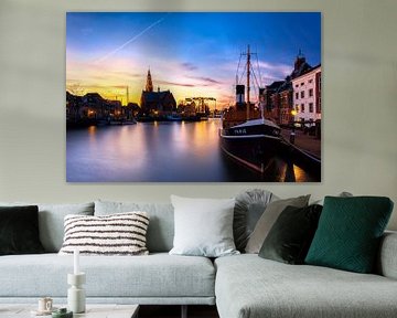 Sunset in Maassluis by Roy Poots