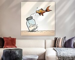 Example of the artwork in a room