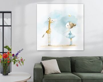 Girl and the Giraffe - 5 | Children's room by Karina Brouwer