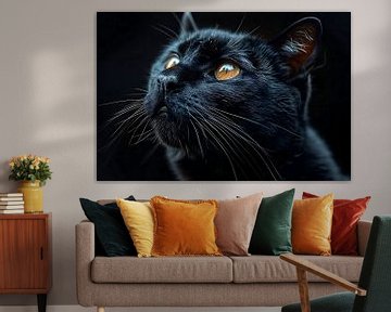 black cat by PixelPrestige