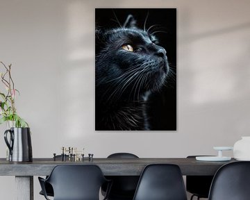 schwarze Katze von PixelPrestige