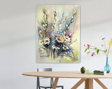 Bloemenweelde van Rita Tielemans Kunst