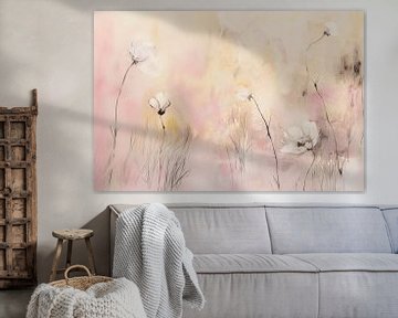 Field of flowers in pastel colours by Studio Allee
