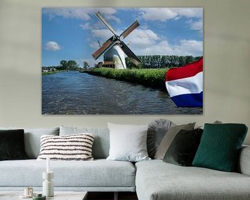 Dutch flag greenfield mill Schipluiden by Rene du Chatenier