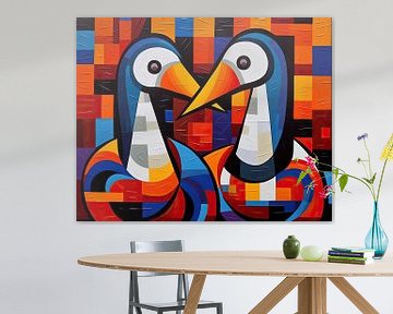 Playful feather talk by ARTEO Paintings