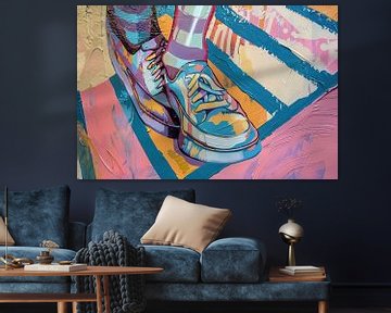 Modern Abstract | Beine und Füße von Blikvanger Schilderijen