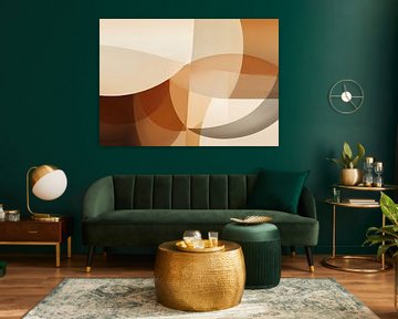Abstract Taupe by Abstract Painting