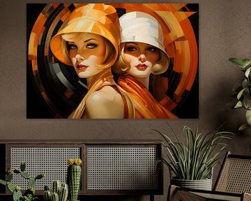 Two women in Art Deco look by Skyfall