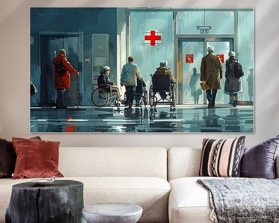 Example of the artwork in a room