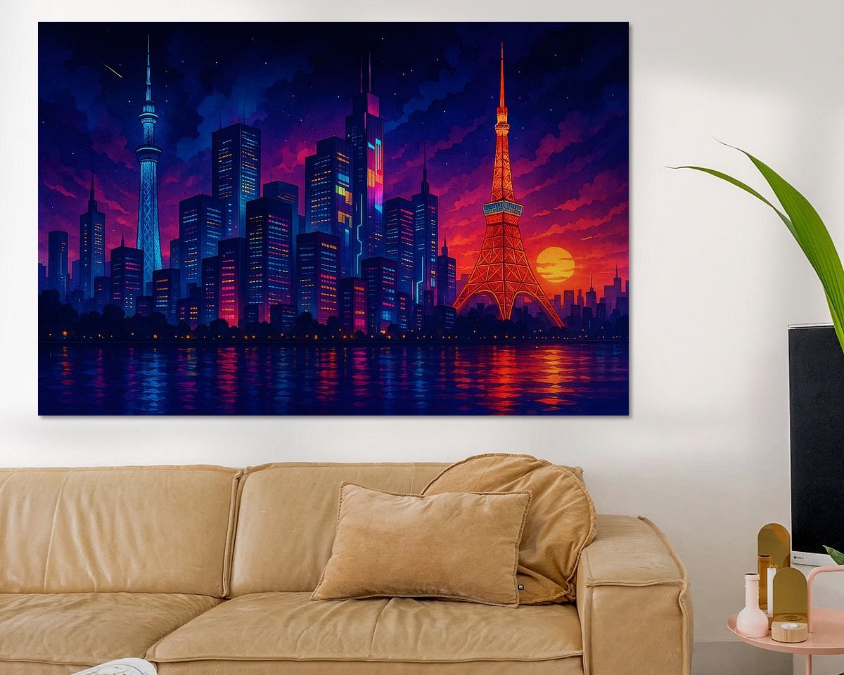 Example of the artwork in a room