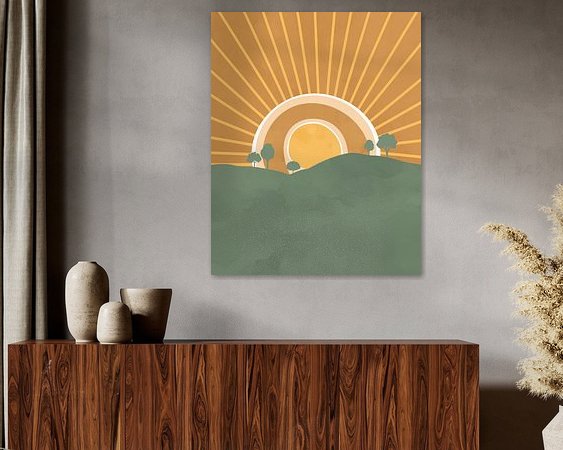 Example of the artwork in a room