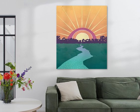 Example of the artwork in a room