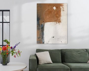 Modern abstract in wabi-sabi style by Japandi Art Studio