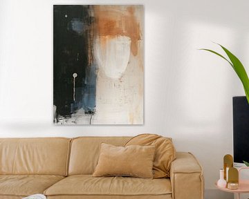 Modern abstract in wabi-sabi style by Japandi Art Studio