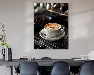 kop koffie of cappuccino drinken van Egon Zitter